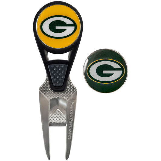 Green Bay Packers CVX Ball Mark Repair Tool & 2 Ball Markers |Team Effort - Team Effort