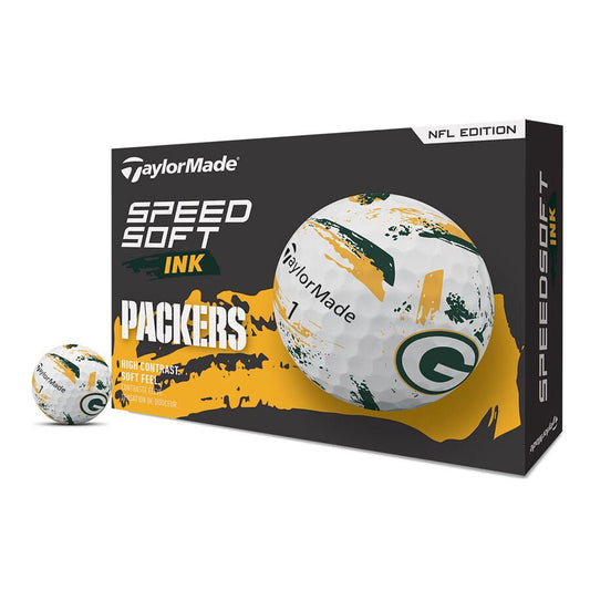 Green Bay Packers SpeedSoft Ink Golf Balls - TaylorMade Team