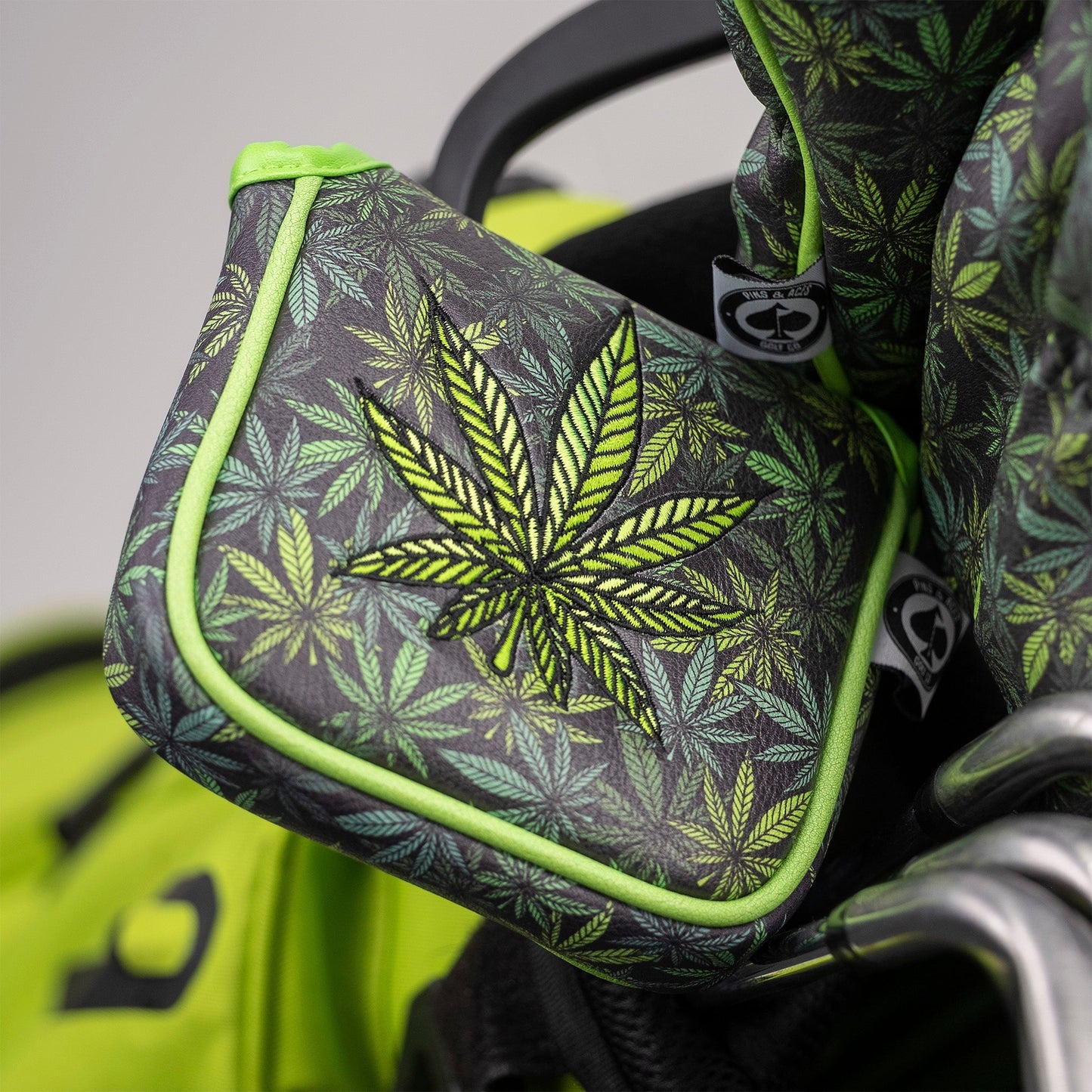 High Handicap - Mallet Putter Cover - Pins and Aces