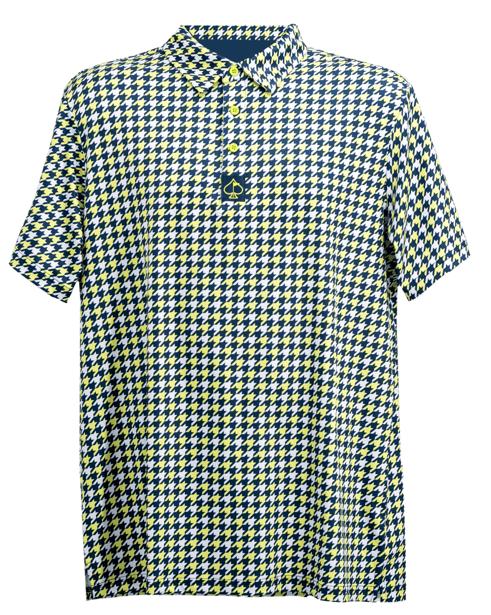Houndstooth Lime - Pins and Aces