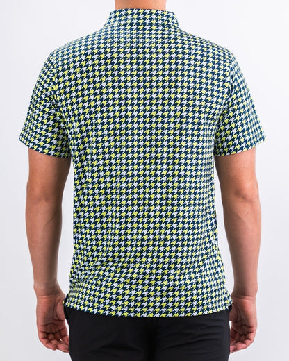Houndstooth Lime - Pins and Aces