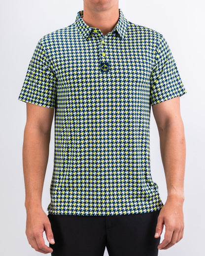 Houndstooth Lime - Pins and Aces