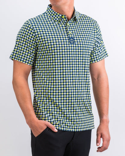 Houndstooth Lime - Pins and Aces