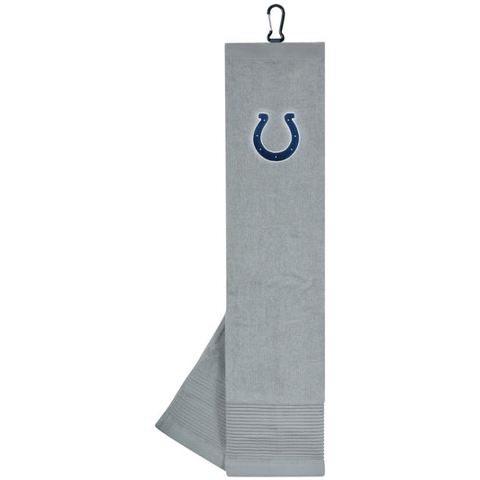 Indianapolis Colts Face/Club Tri-Fold Embroidered Towel |Team Effort - Team Effort