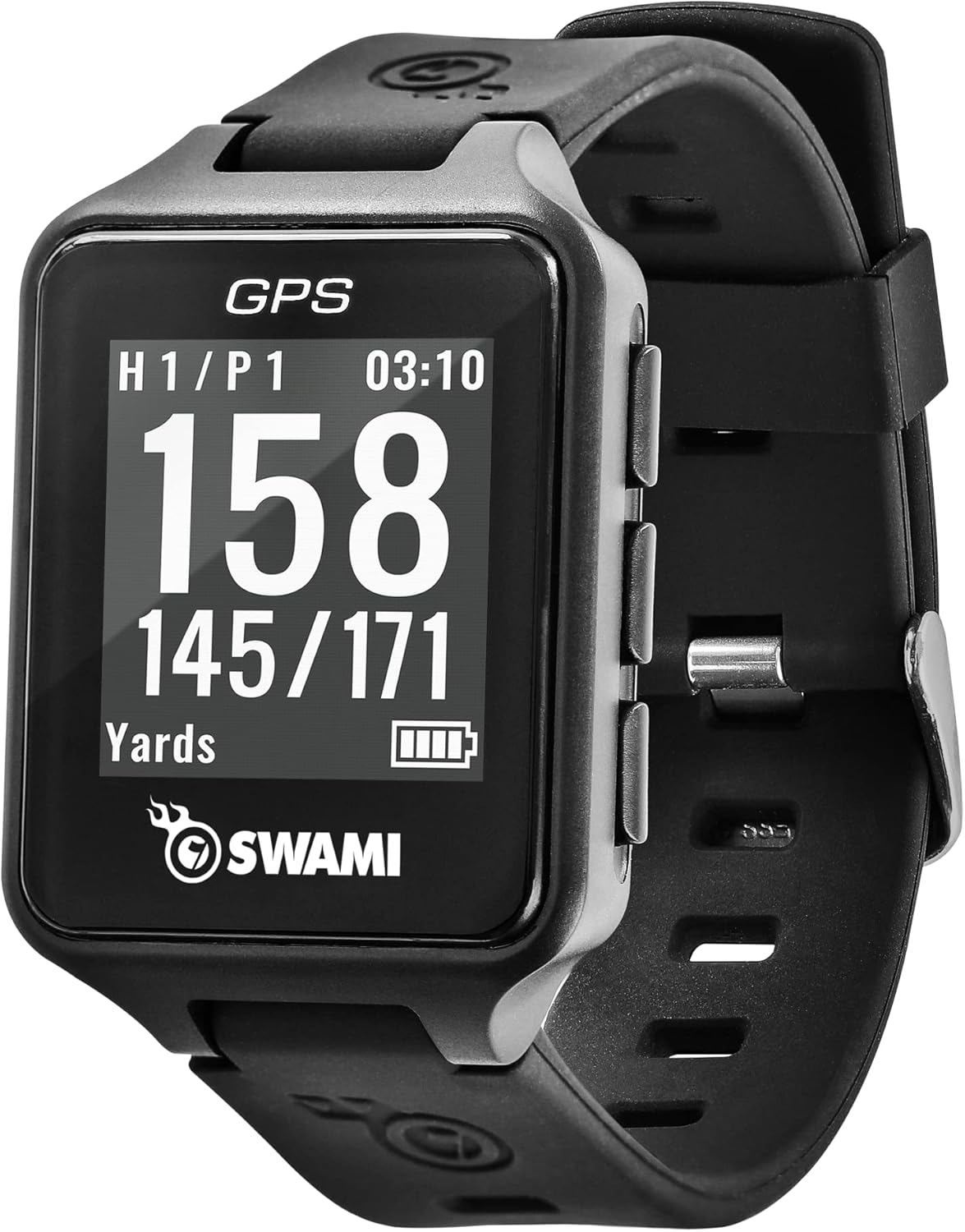 IZZO Golf Swami Golf GPS Watch, Black - 