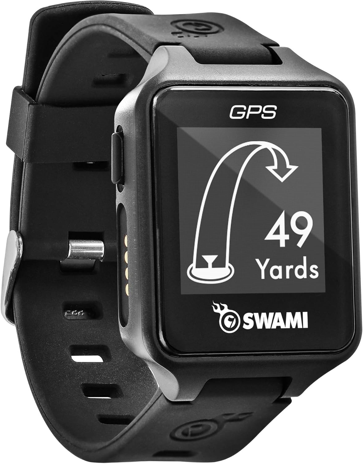 IZZO Golf Swami Golf GPS Watch, Black - 