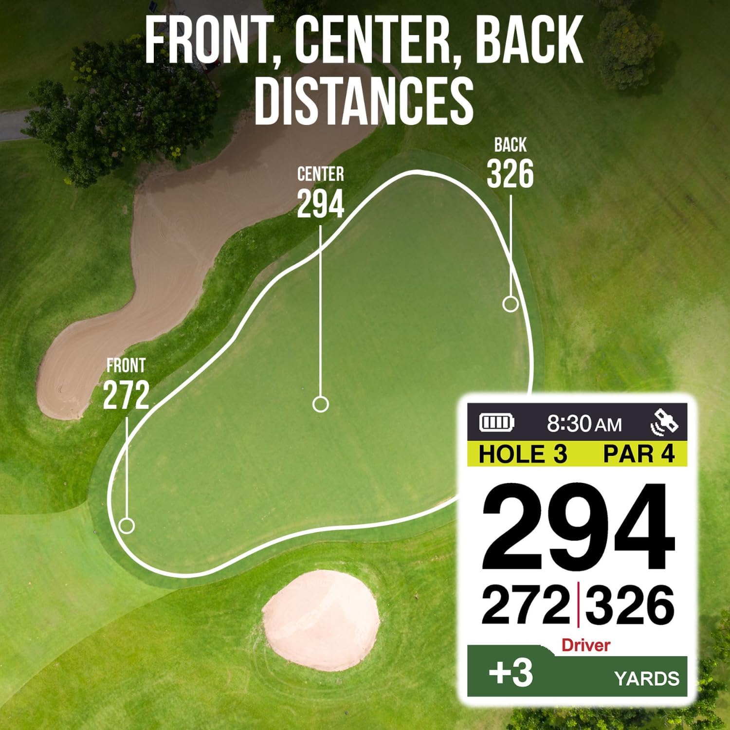 Izzo Golf Swami Groove Golf GPS Speaker, No App or Subscription Required - 