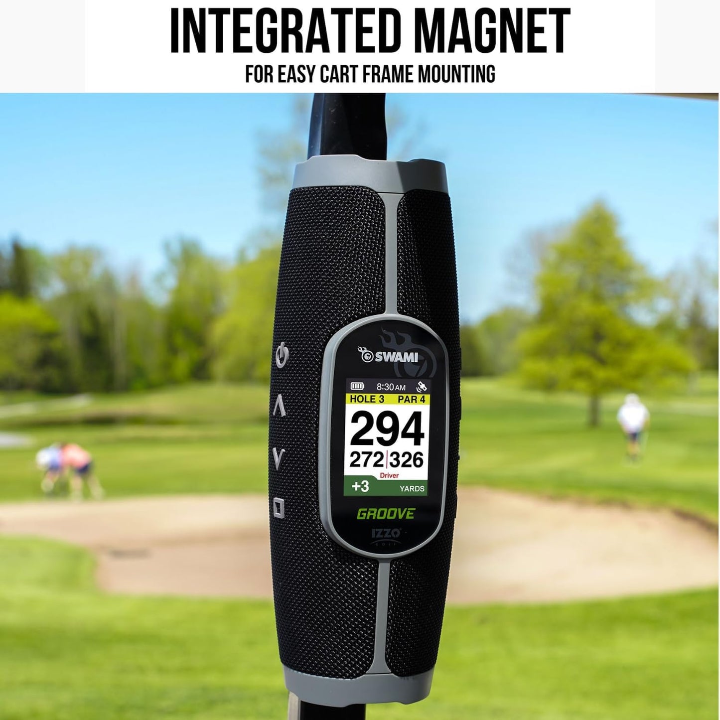 Izzo Golf Swami Groove Golf GPS Speaker, No App or Subscription Required - 