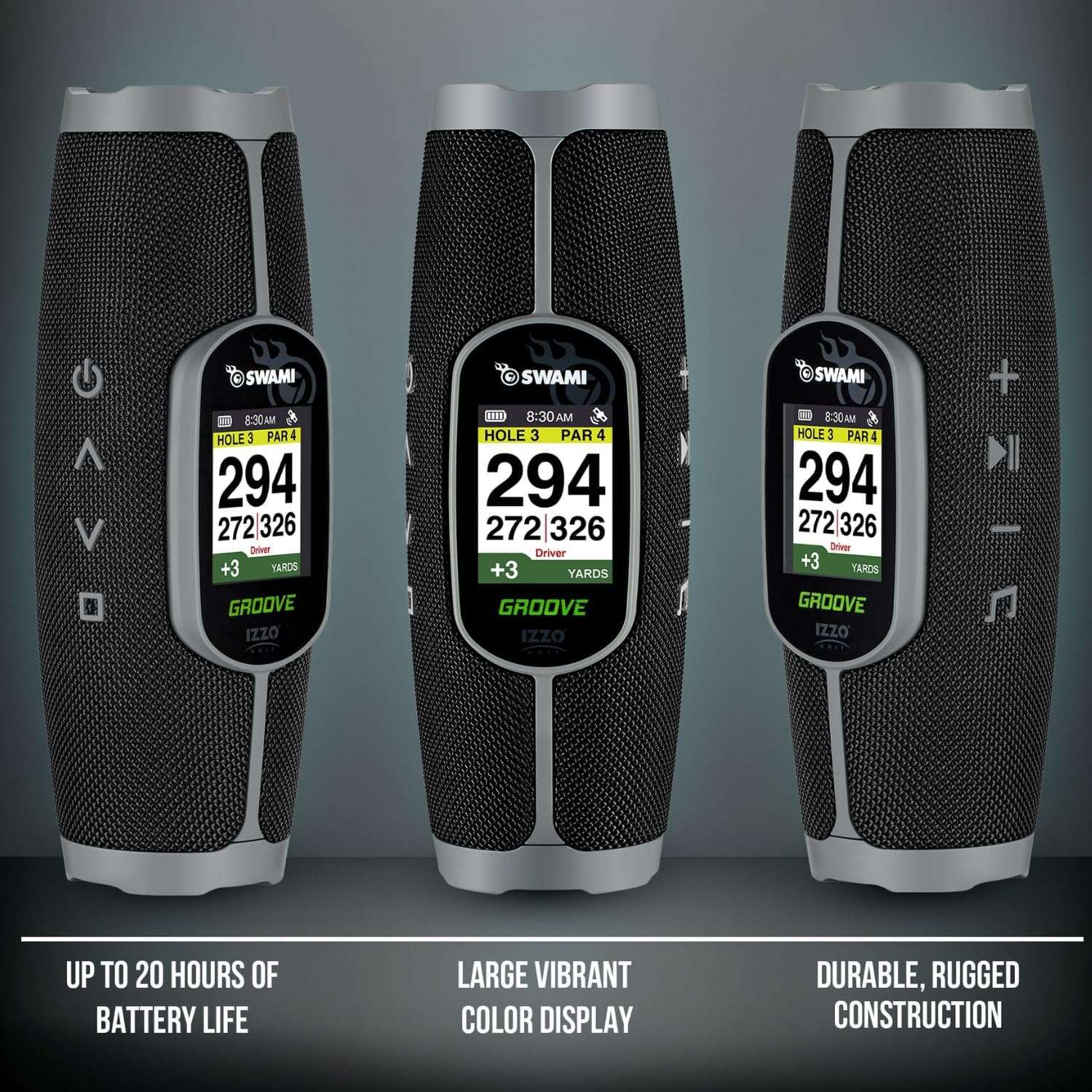 Izzo Golf Swami Groove Golf GPS Speaker, No App or Subscription Required - 