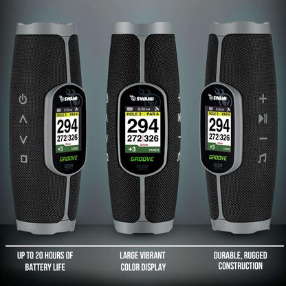 Izzo Golf Swami Groove Golf GPS Speaker, No App or Subscription Required - 