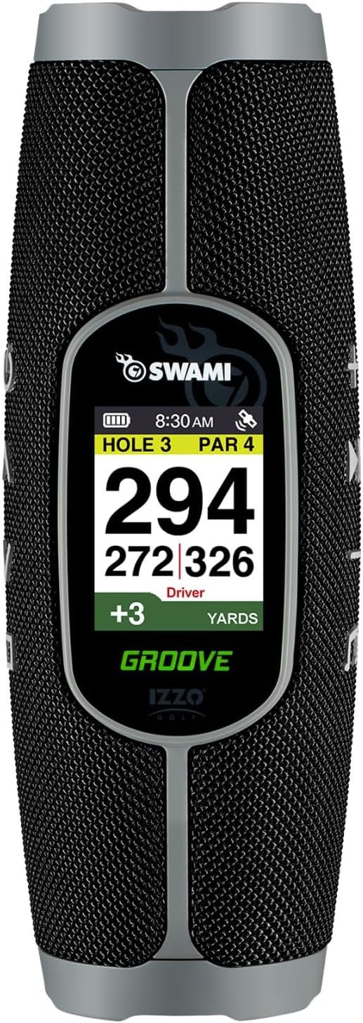 Izzo Golf Swami Groove Golf GPS Speaker, No App or Subscription Required - 