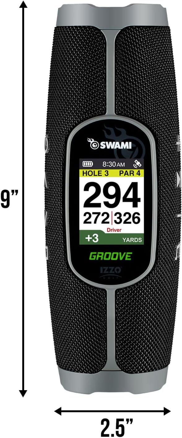 Izzo Golf Swami Groove Golf GPS Speaker, No App or Subscription Required - 