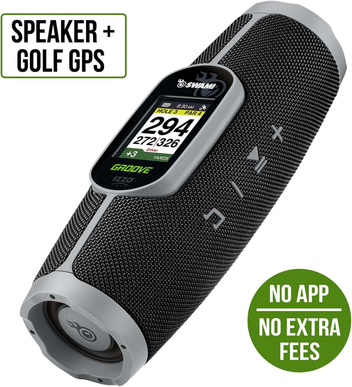 Izzo Golf Swami Groove Golf GPS Speaker, No App or Subscription Required - 
