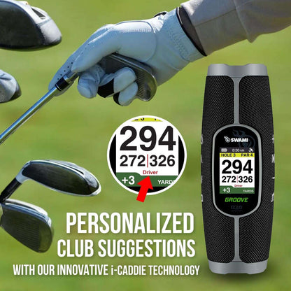 Izzo Golf Swami Groove Golf GPS Speaker, No App or Subscription Required - IZZO