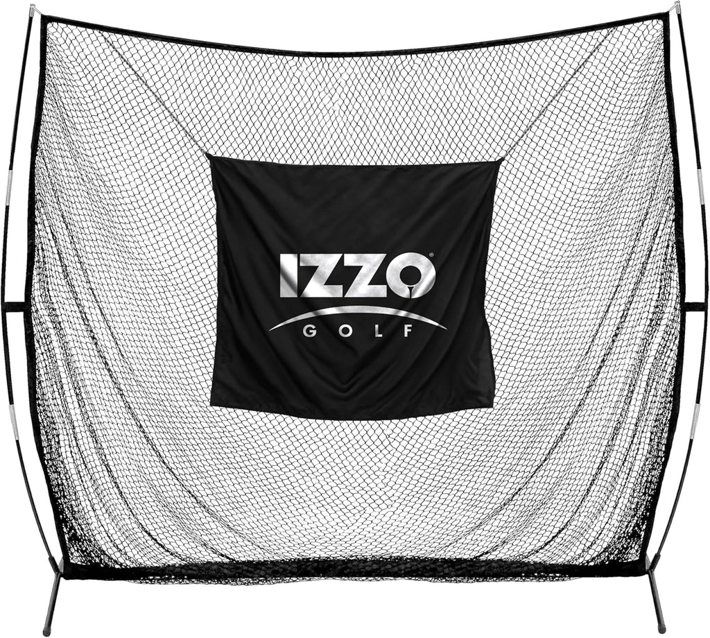 IZZO Golf The Beast Titan 12ft x 10ft Golf Hitting Net - Oversized Home Range Golf Hitting Net for Your Backyard,Black - 