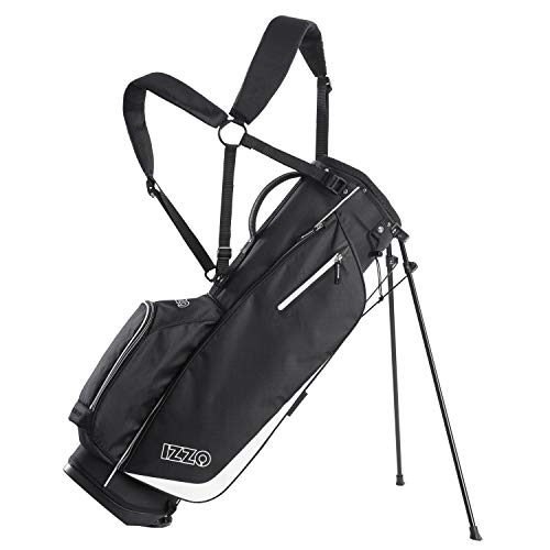 IZZO Golf Ultra - Lite Golf Stand Bag - Navy Blue/Light Blue - 