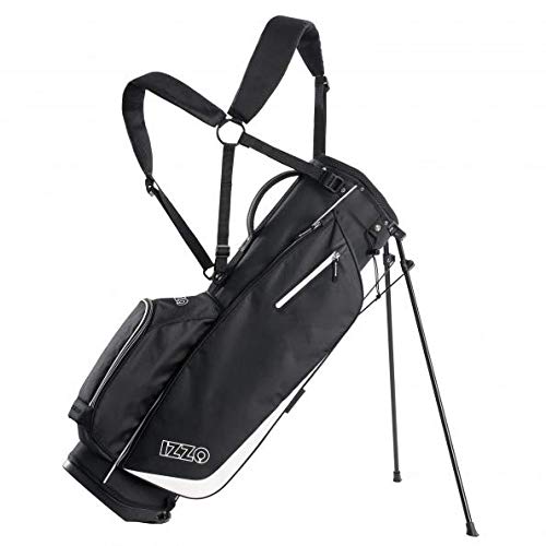 IZZO Golf Ultra - Lite Golf Stand Bag - Navy Blue/Light Blue - 