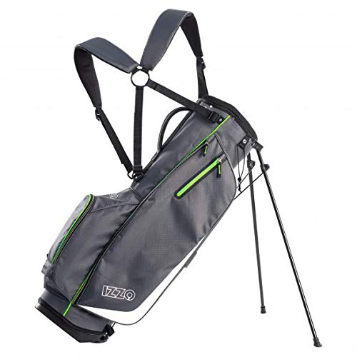 izzo golf bag rain cover IZZO Golf Ultra-Lite Golf Stand Bag – Black Square Golf
