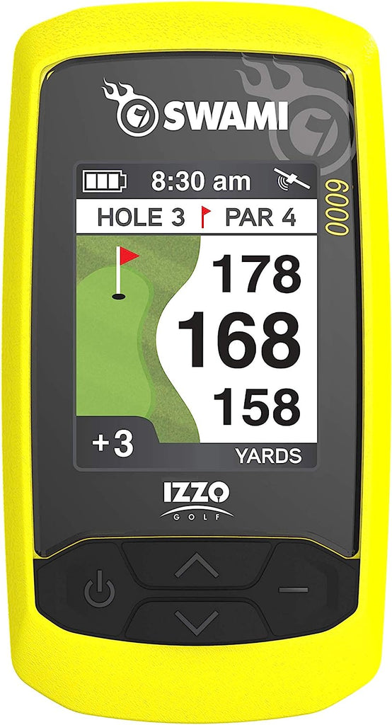 Izzo Swami 6000 Handheld Golf GPS Water-Resistant Color Display with 38,000 Course Maps & Scorekeeper - Swami 6000 Golf Gps -