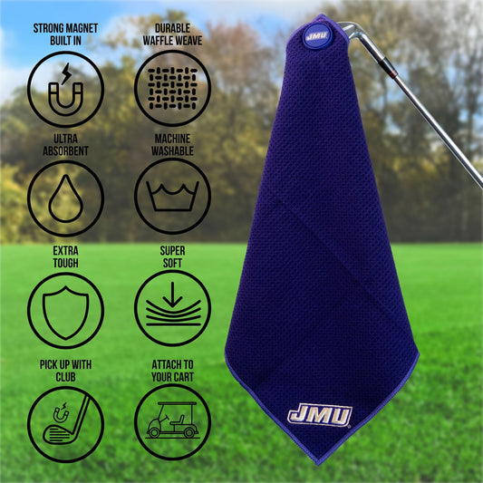 James Madison Magnetic Golf Towel | Team Golf - Team Golf USA