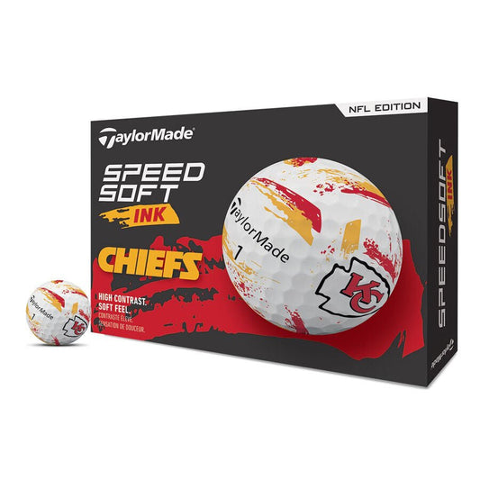 Kansas City Chiefs SpeedSoft Ink Golf Balls - TaylorMade Team