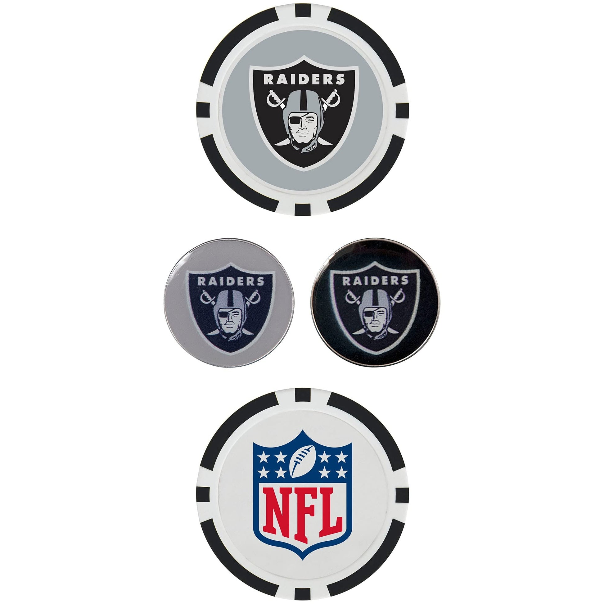 Las Vegas Raiders Ball Marker Set |Team Effort - Team Effort