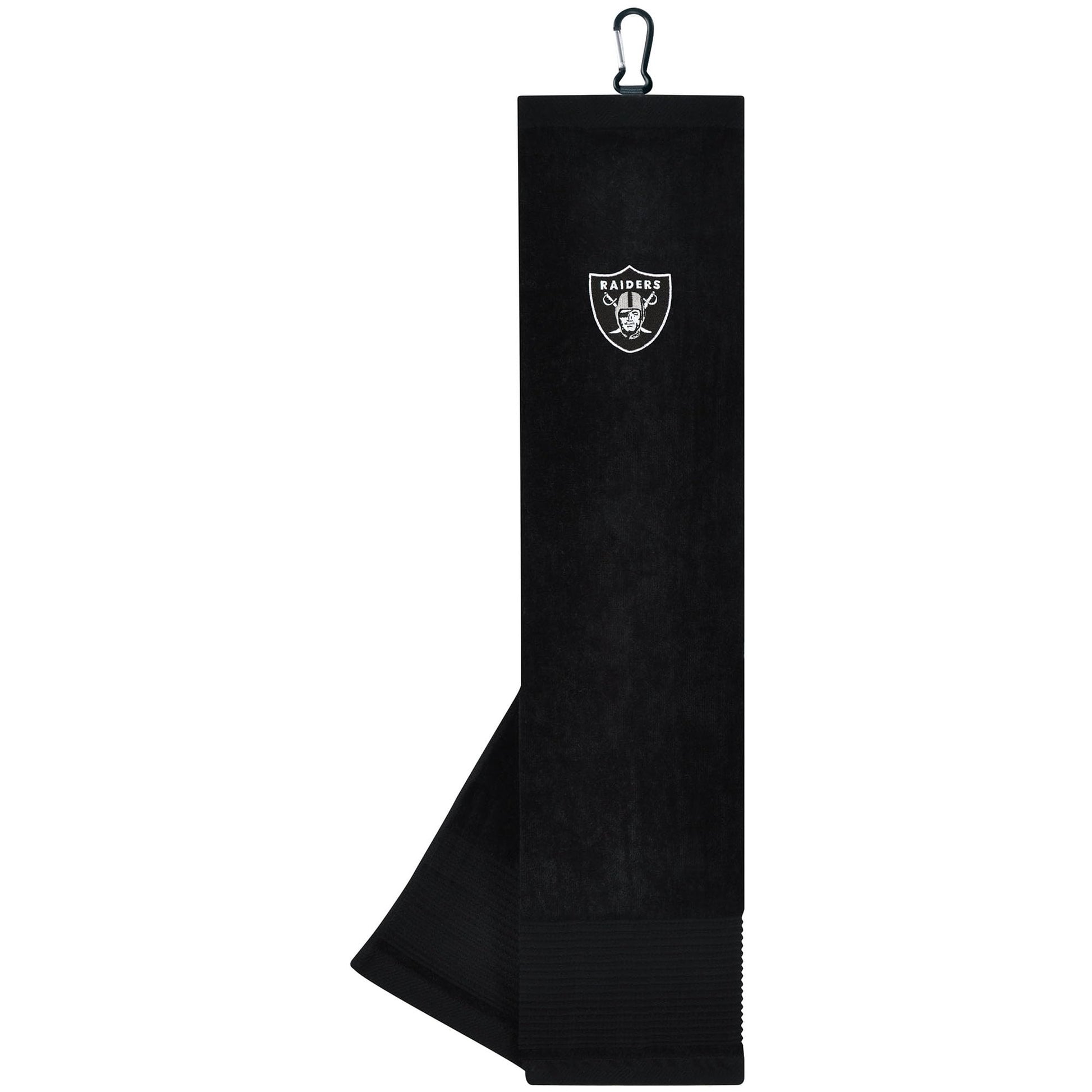 Las Vegas Raiders Face/Club Tri-Fold Embroidered Towel |Team Effort - Team Effort