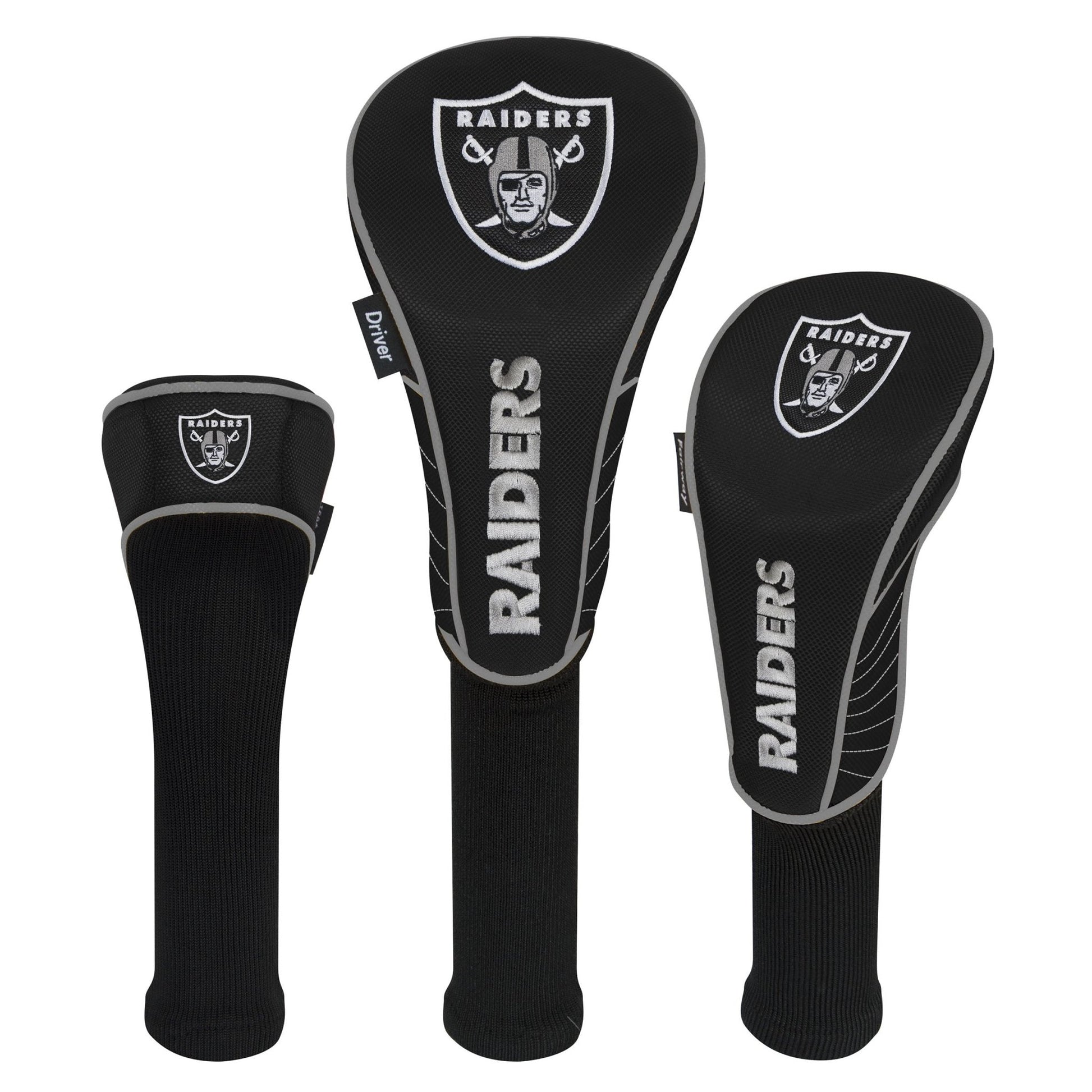 Las Vegas Raiders Set of Three Headcovers |Team Effort - Team Effort