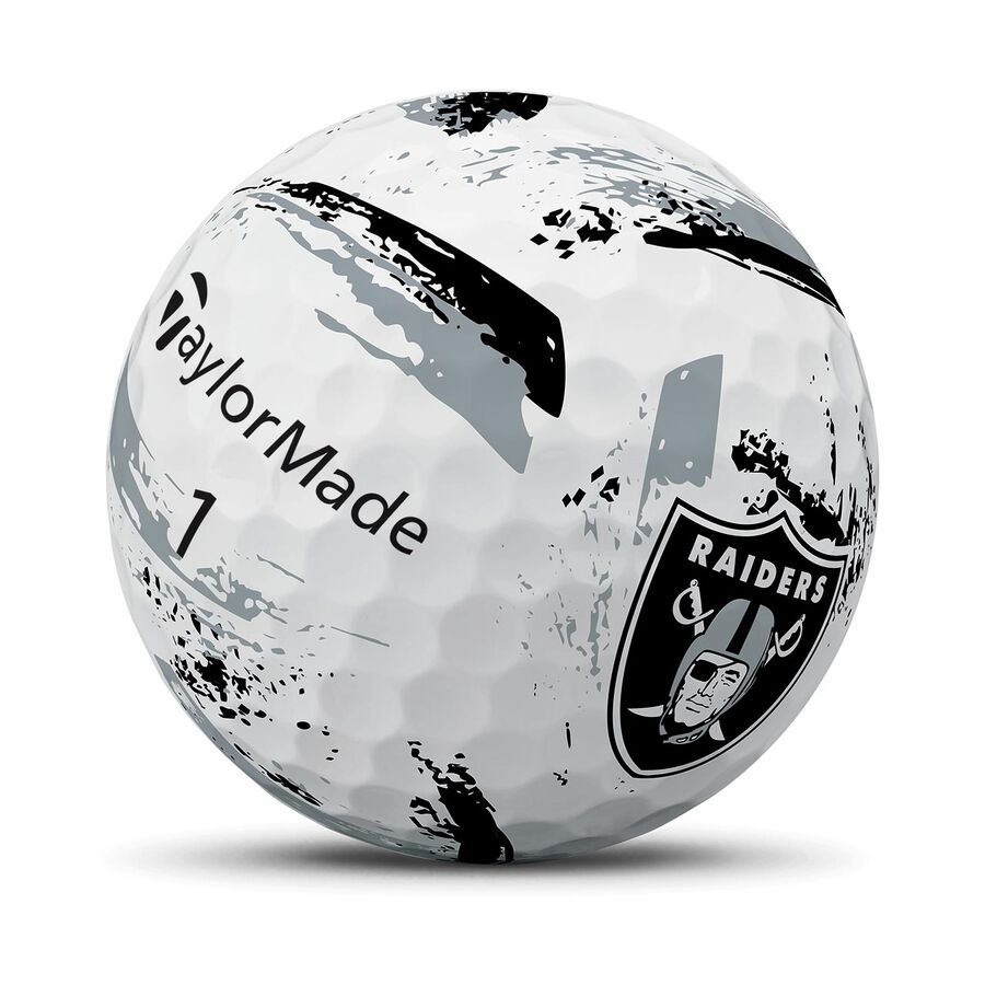 Las Vegas Raiders SpeedSoft Ink Golf Balls - TaylorMade Team