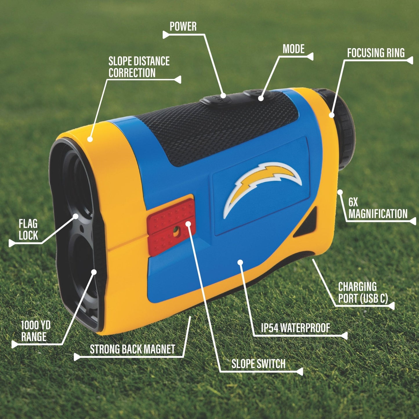 Los Angeles Chargers Rangefinder | Team Golf - Team Golf USA