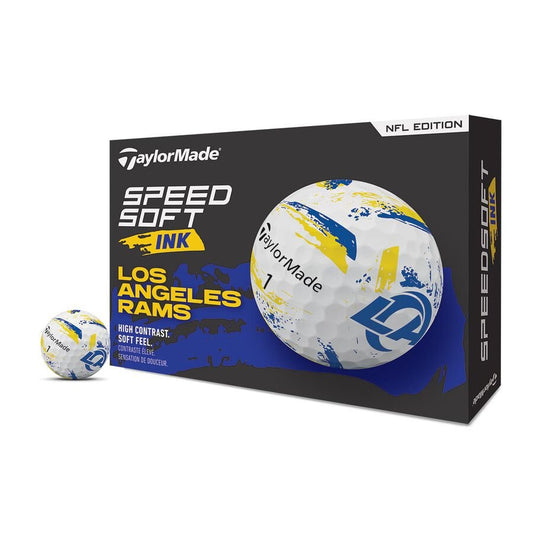 Los Angeles Rams SpeedSoft Ink Golf Balls - TaylorMade Team