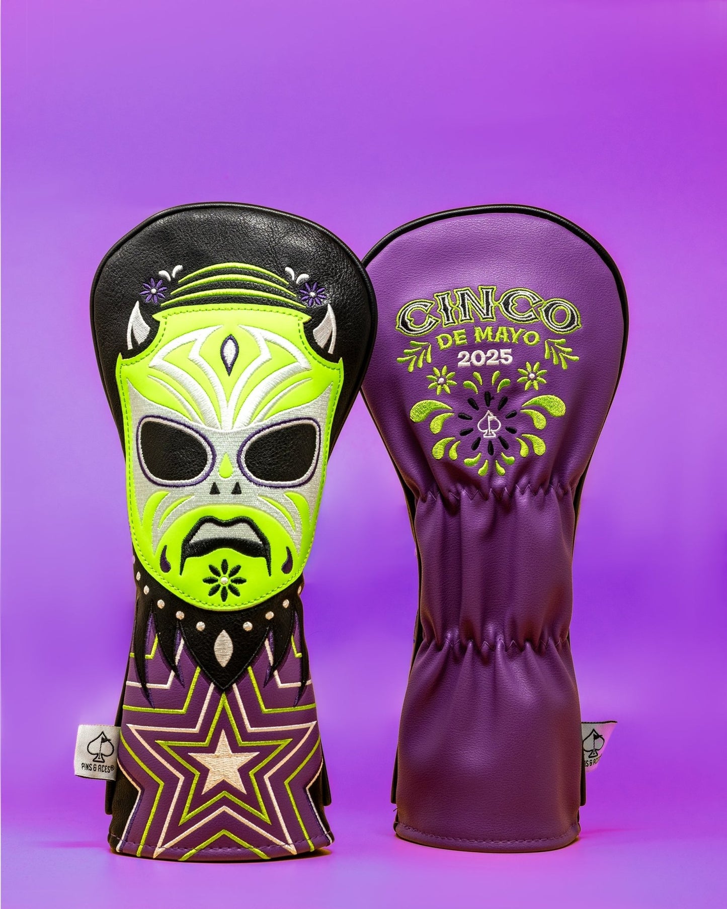Lucha Libre Mask - Fairway Cover - Pins and Aces