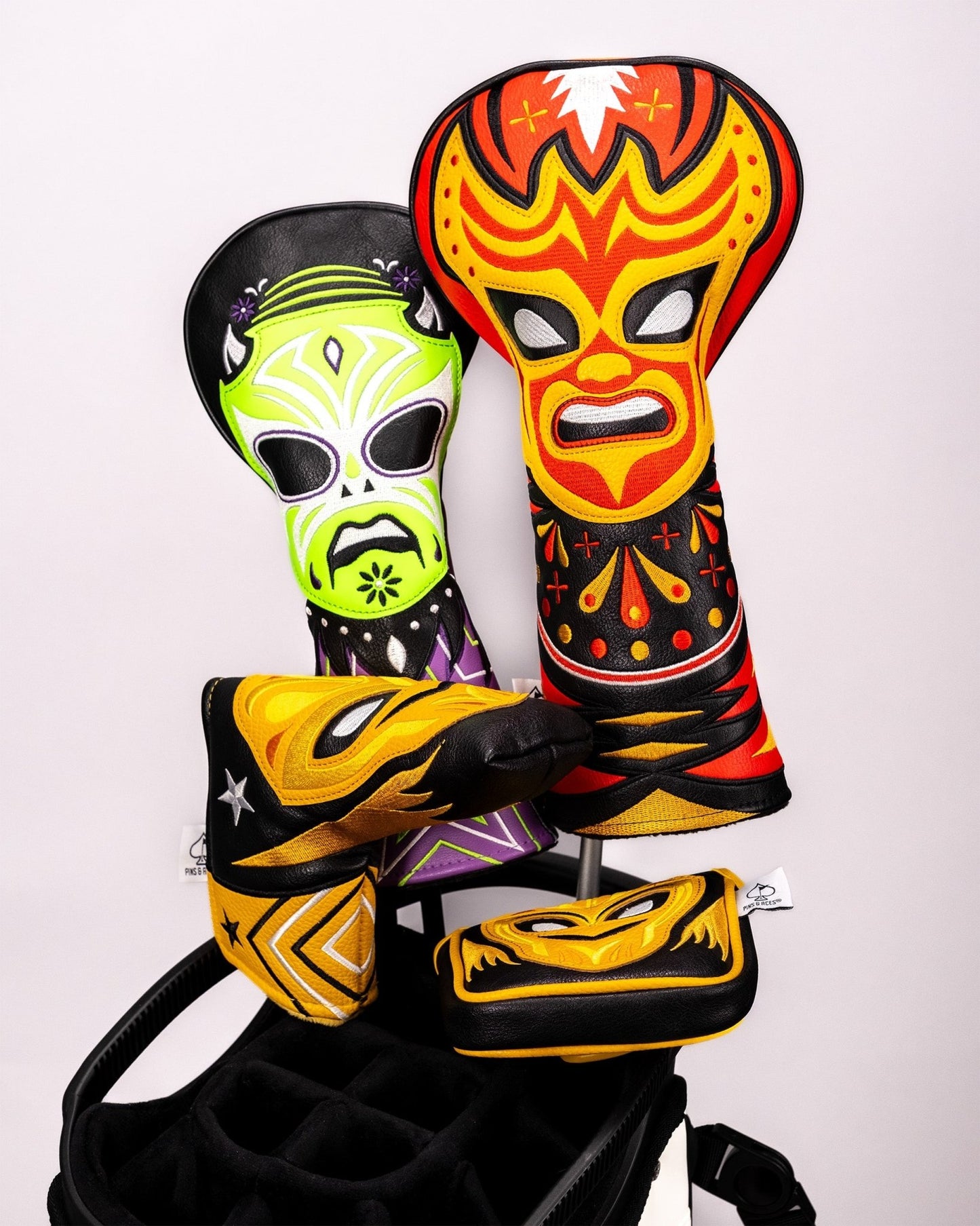 Lucha Libre Mask - Fairway Cover - Pins and Aces