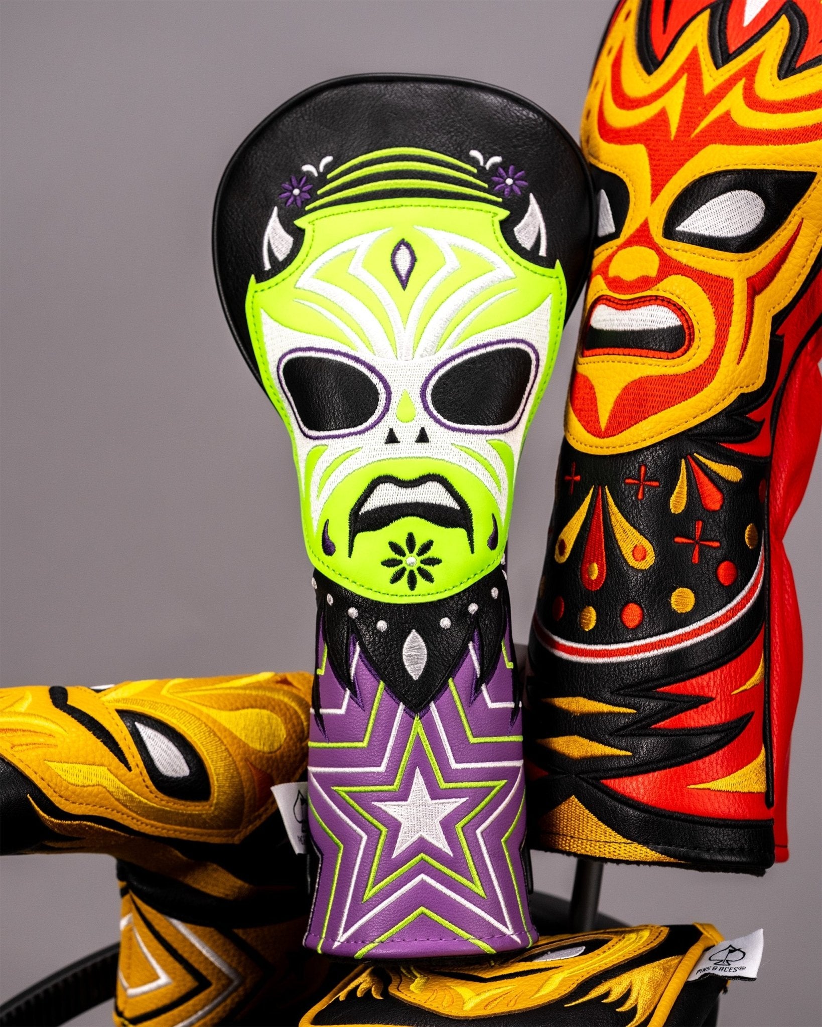 Lucha Libre Mask - Fairway Cover - Pins and Aces