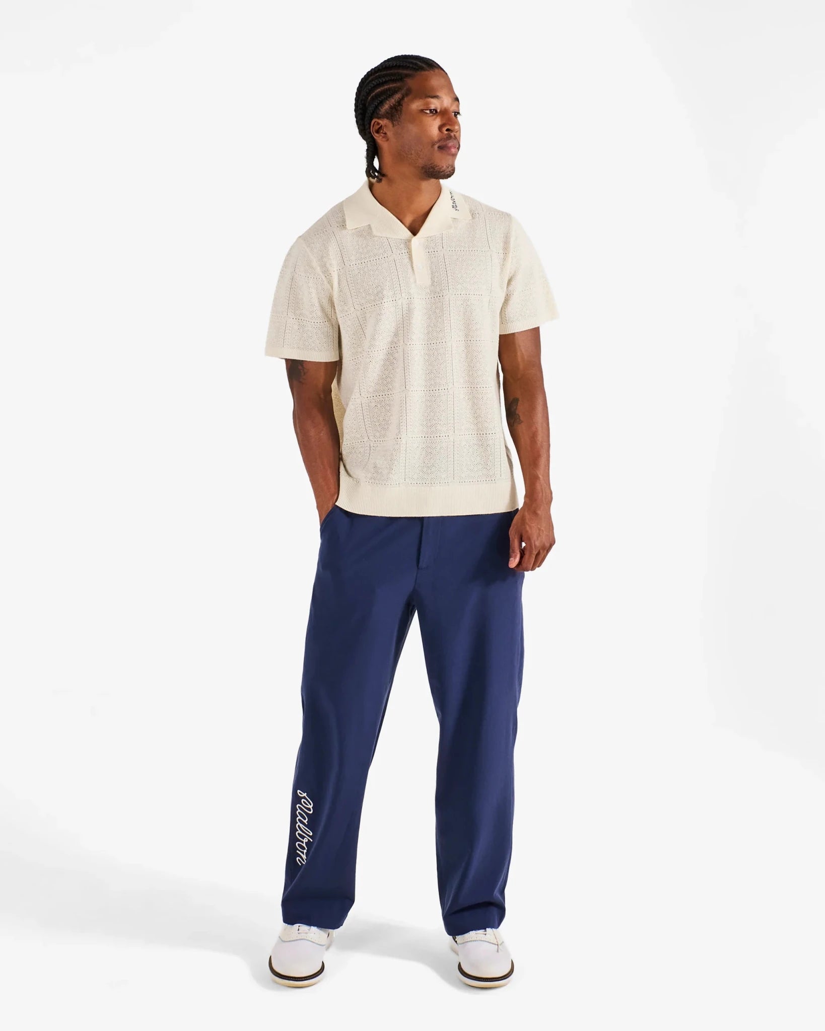 Malbon Resort Crochet Polo - Malbon
