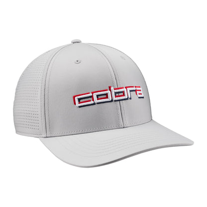 Men's Cobra 3D Tour Cap - One Size - Feather Gray - for All Time Red