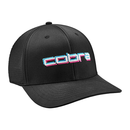 Men's Cobra 3D Tour Cap - One Size - Puma Black - bright Aqua