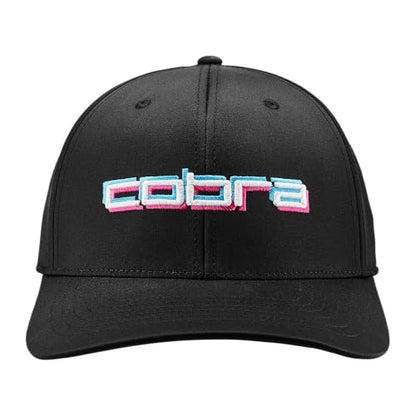 Men's Cobra 3D Tour Cap - One Size - Puma Black - gray - white