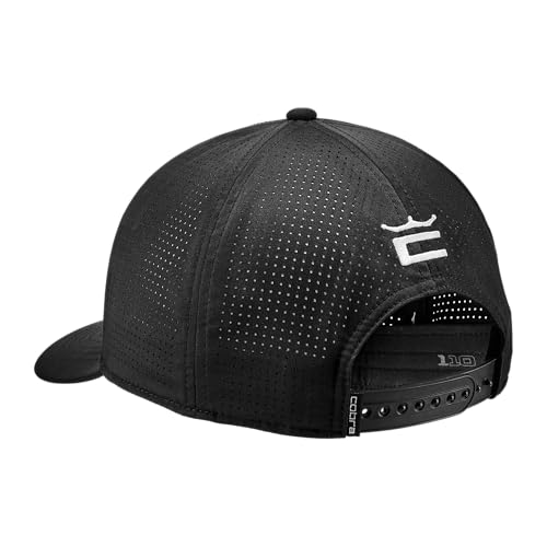 Men's Cobra 3D Tour Cap - One Size - Puma Black - gray - white