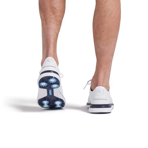 Men's Royale Golf Shoes - 7 - Puma White/Slate Sky/Ash Gray