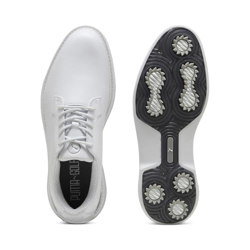 Men's Royale Golf Shoes - 7 - Puma White/Slate Sky/Ash Gray