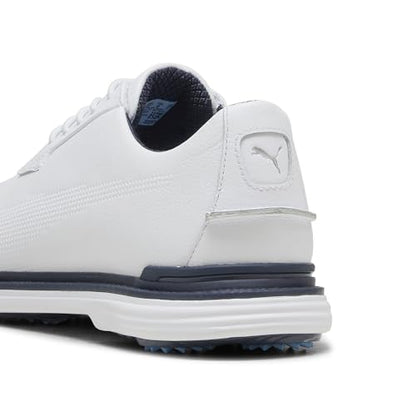 Men's Royale Golf Shoes - 7 - Puma White/Slate Sky/Ash Gray