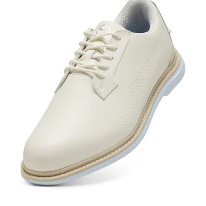 Men's Royale Golf Shoes - 7 - Puma White/Slate Sky/Ash Gray