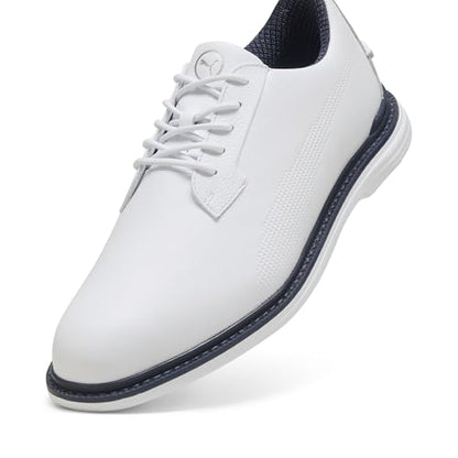 Men's Royale Golf Shoes - 7 - Puma White/Slate Sky/Ash Gray