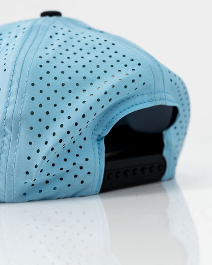 Middle Finger Baby Blue - Perforated Rope Hat - Pins and Aces