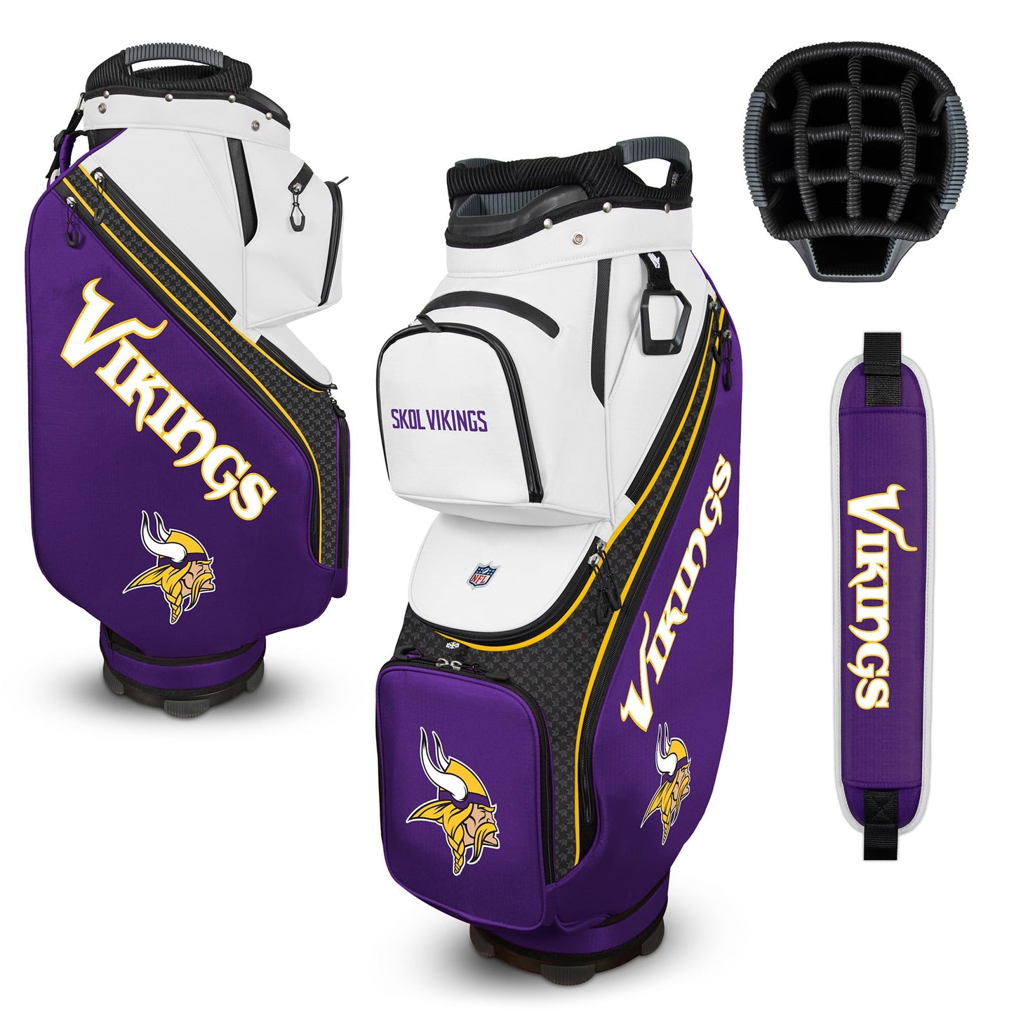 Minnesota Vikings Clubhouse Cooler Cart Bag |Team Effort - Team Effort