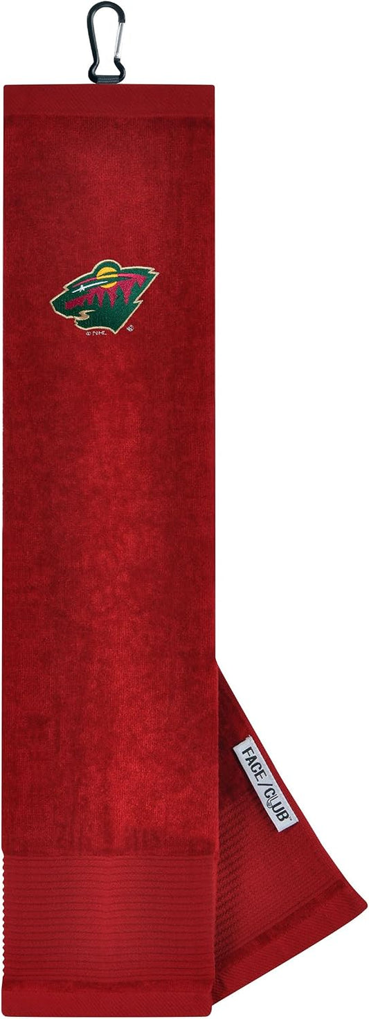 Minnesota Wild Face/Club Tri-Fold Embroidered Towel |Team Effort - Team Effort