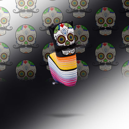 Mustache Sugar Skull - Blade Putter Cover Black - Pins and Aces