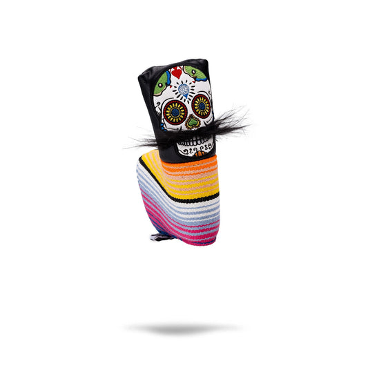 Mustache Sugar Skull - Blade Putter Cover Black - Pins and Aces