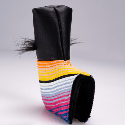 Mustache Sugar Skull - Blade Putter Cover Black - Pins and Aces